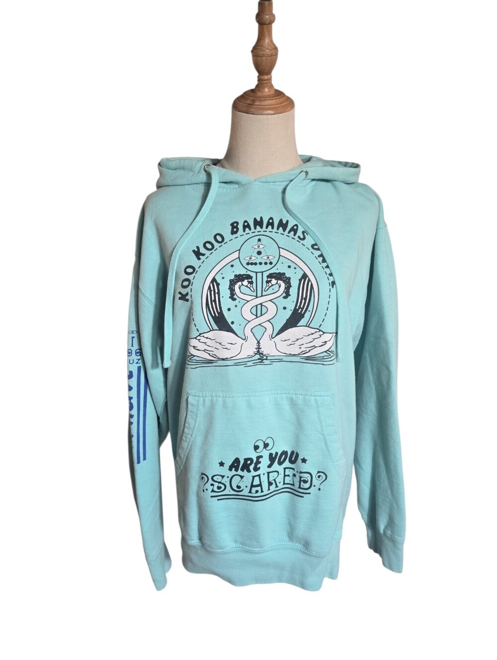 Kesha Tour Koo Koo Bananas Aqua Graphic Hoodie Sweatshirt